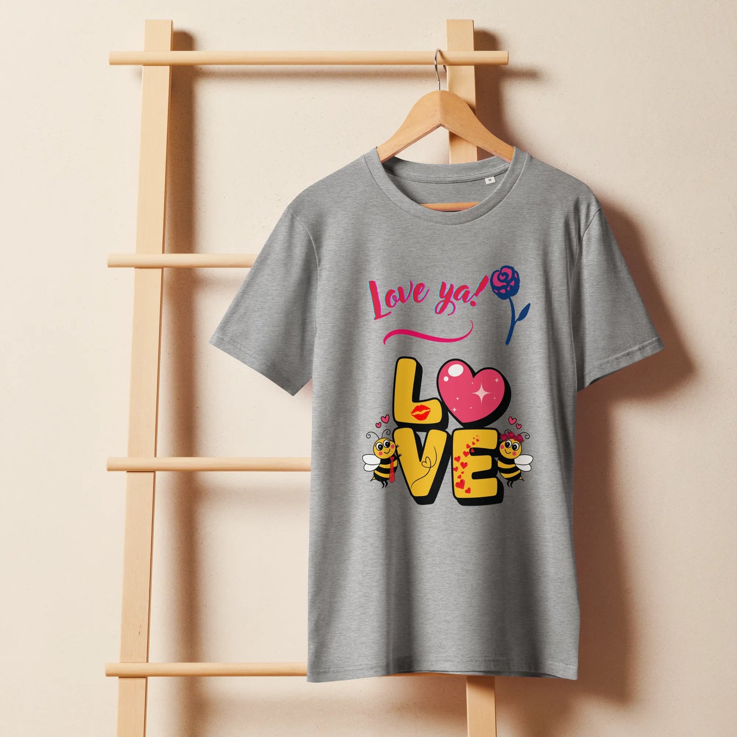 Love Ya! Love Bees Organic Mid-Light T-shirt