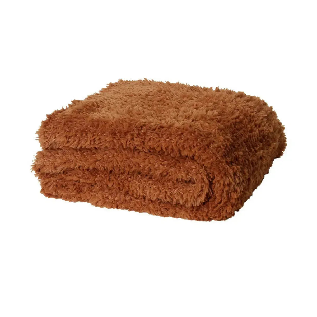 J.Elliot Home Eve Fur Knitted Throw Amber - Scarlett Rolling