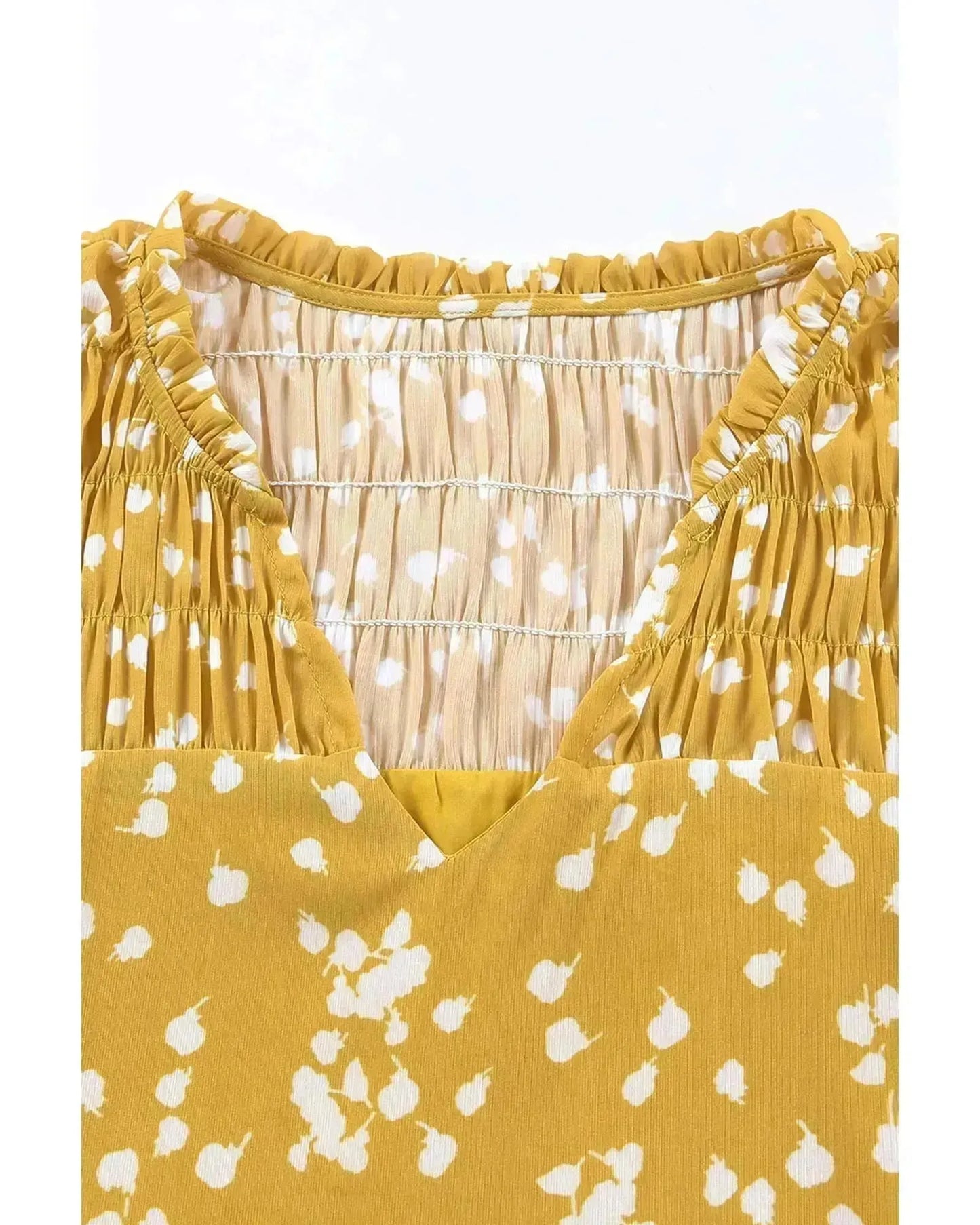 Azura Exchange Printed Crinkled Blouse - S - Scarlett Rolling