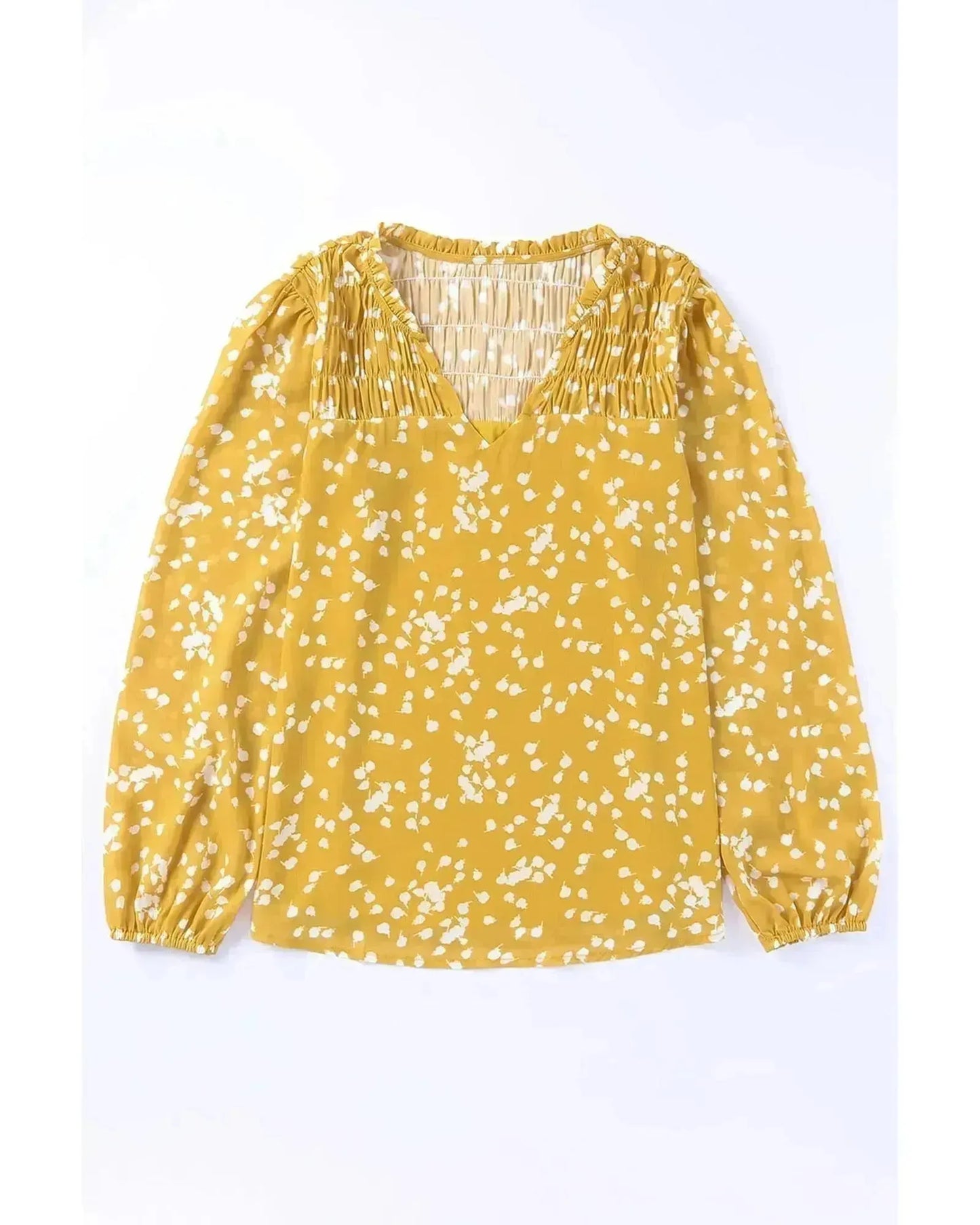 Azura Exchange Printed Crinkled Blouse - S - Scarlett Rolling