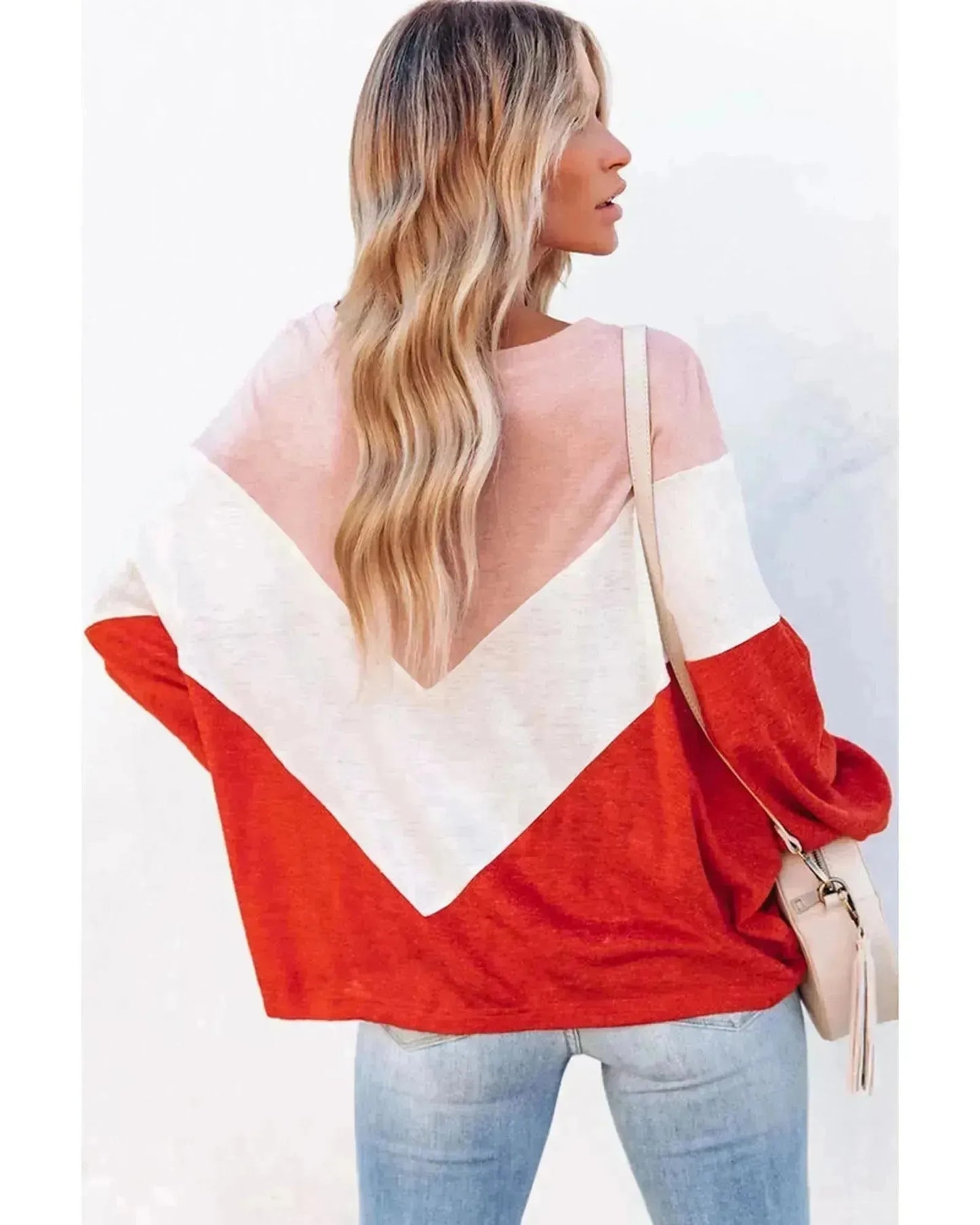 Azura Exchange Chevron Knit Top - S - Scarlett Rolling