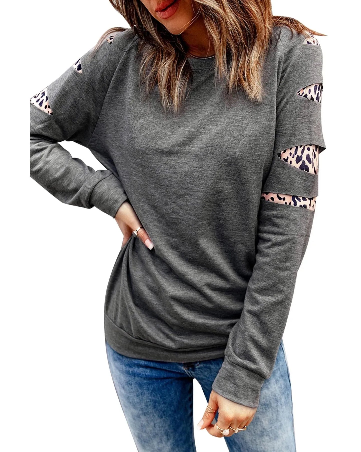 Azura Exchange Gray Sweatshirt - L - Scarlett Rolling