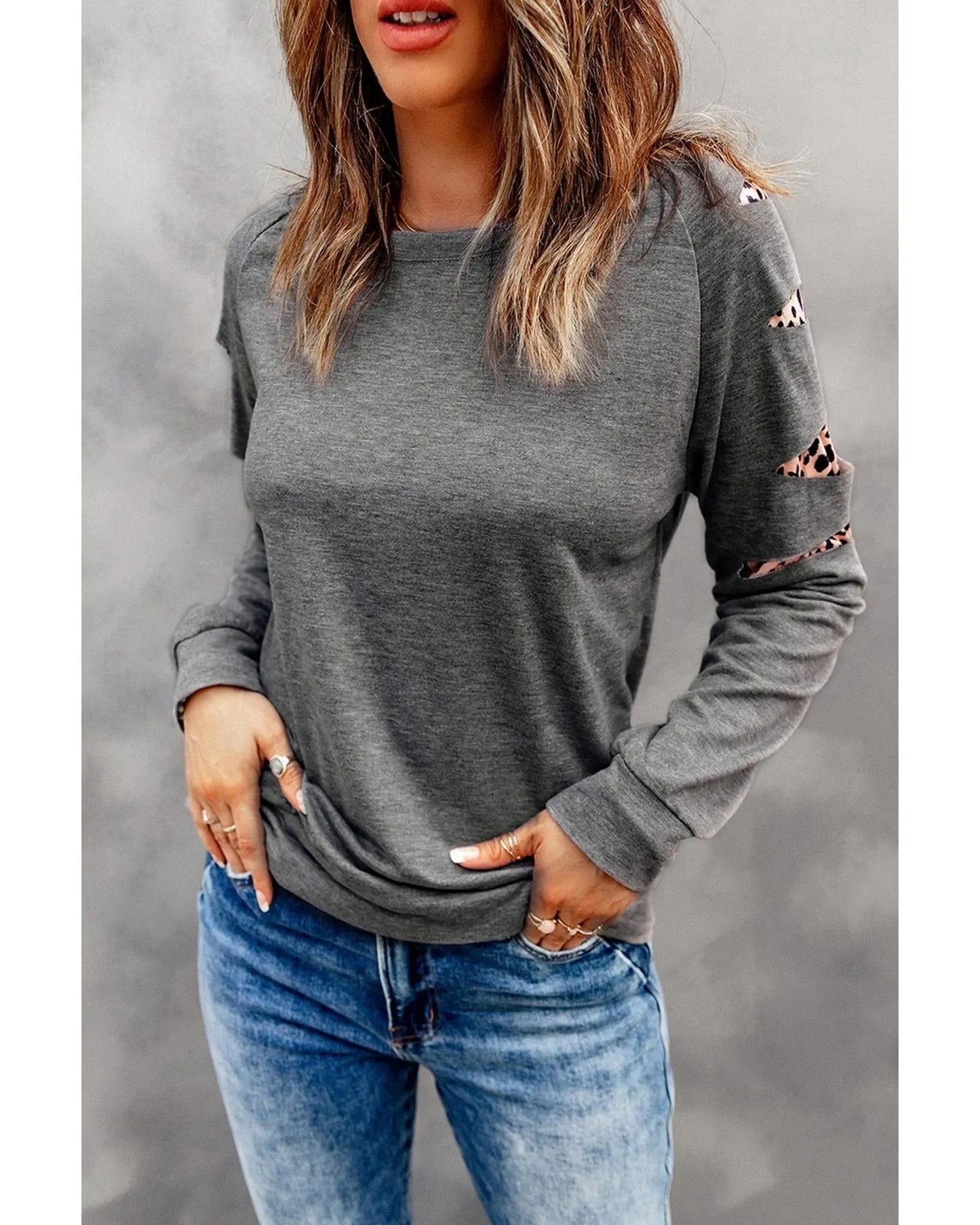 Azura Exchange Gray Sweatshirt - L - Scarlett Rolling