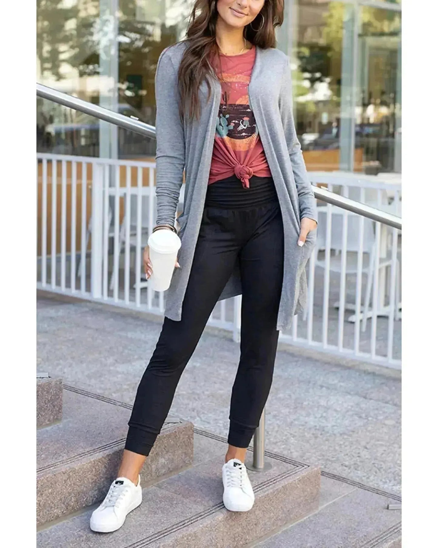 Azura Exchange Pleated Pocket Leggings - S - Scarlett Rolling