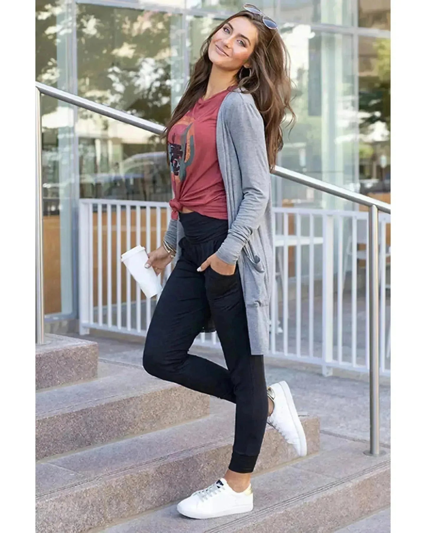 Azura Exchange Pleated Pocket Leggings - XL - Scarlett Rolling