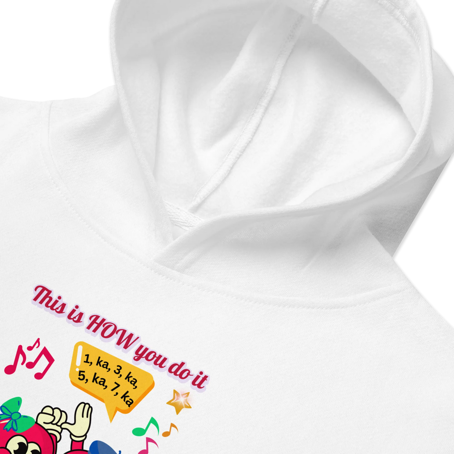 This Is HOW You Do It Beany Dance Big Design Kids Fleece Hoodie