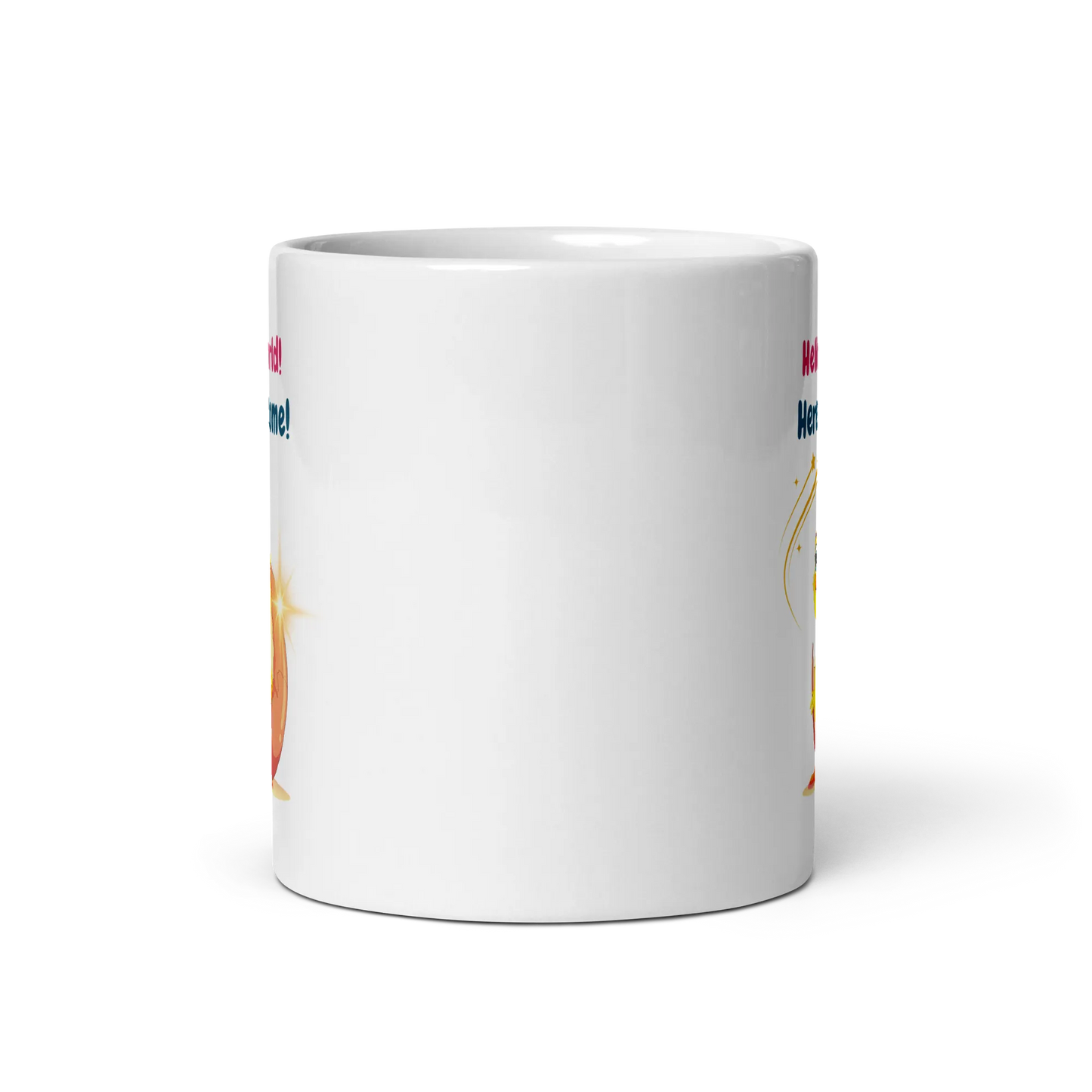 White glossy mug - Scarlett Rolling
