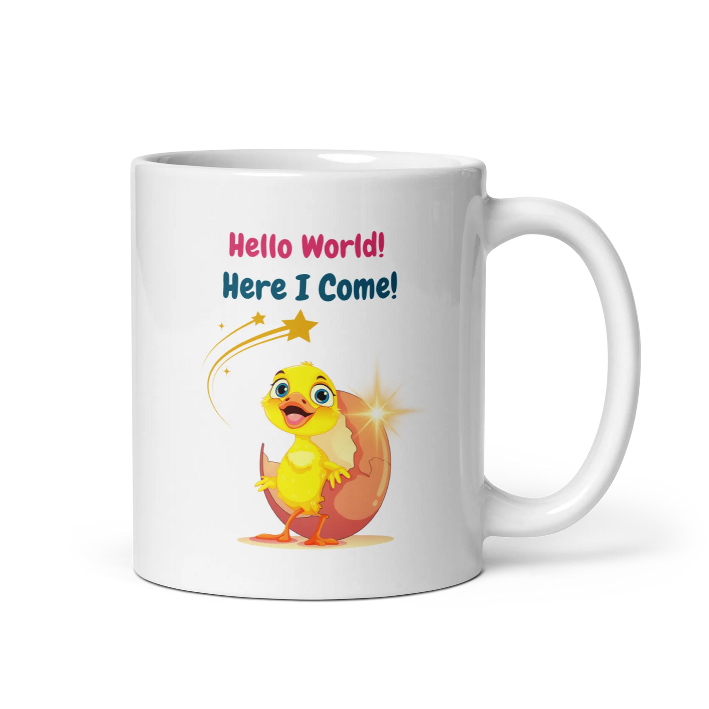 White glossy mug - Scarlett Rolling