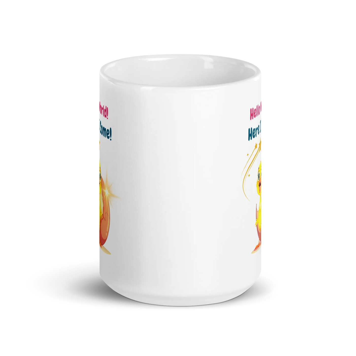 White glossy mug - Scarlett Rolling