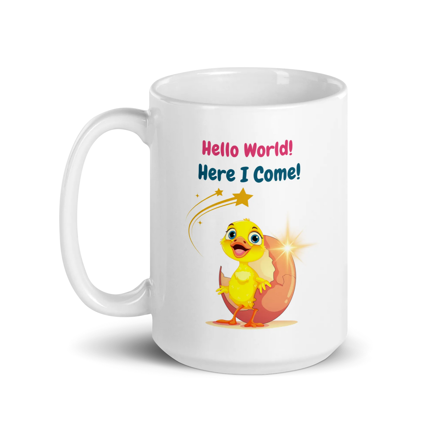 White glossy mug - Scarlett Rolling