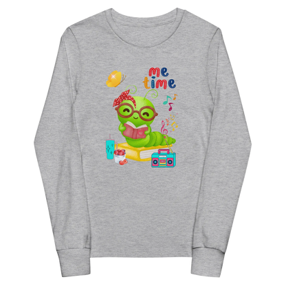 Me Time Glow Worm Youth Long Sleeve Tee