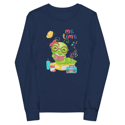 Me Time Glow Worm Youth Long Sleeve Tee