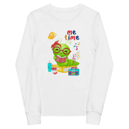 Me Time Glow Worm Youth Long Sleeve Tee