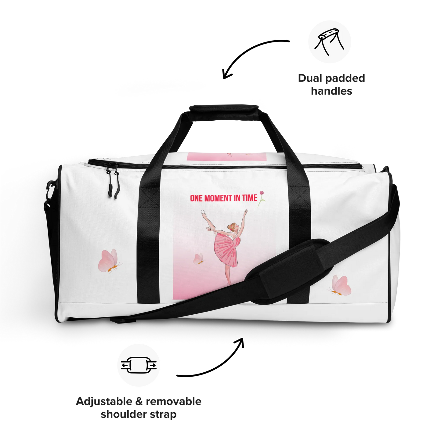 One Moment In Time Ballerina Duffle Bag