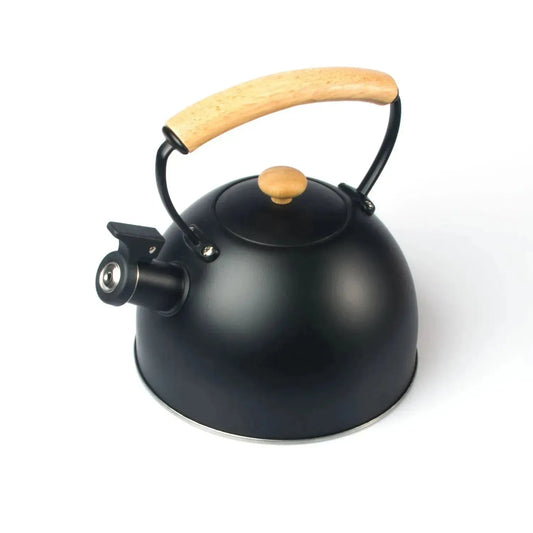 3 Liter Tea Whistling Kettle Stainless Steel Modern Whistling Tea Pot for Stovetop Black - Scarlett Rolling