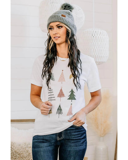 Azura Exchange Christmas Tree Graphic Tee - M - Scarlett Rolling