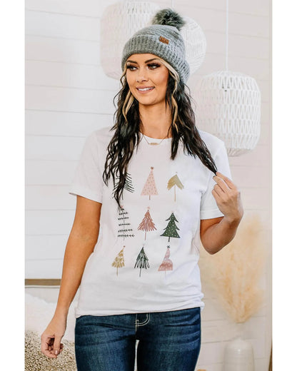 Azura Exchange Christmas Tree Graphic Tee - M - Scarlett Rolling