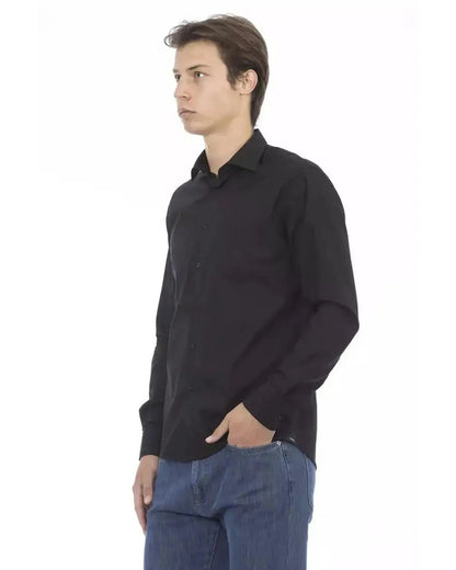 Baldinini Trend Men's Black Cotton Shirt - L - Scarlett Rolling