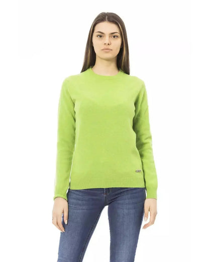 Baldinini Long Sleeve Crewneck Sweater with Monogram Detail S Women - Scarlett Rolling