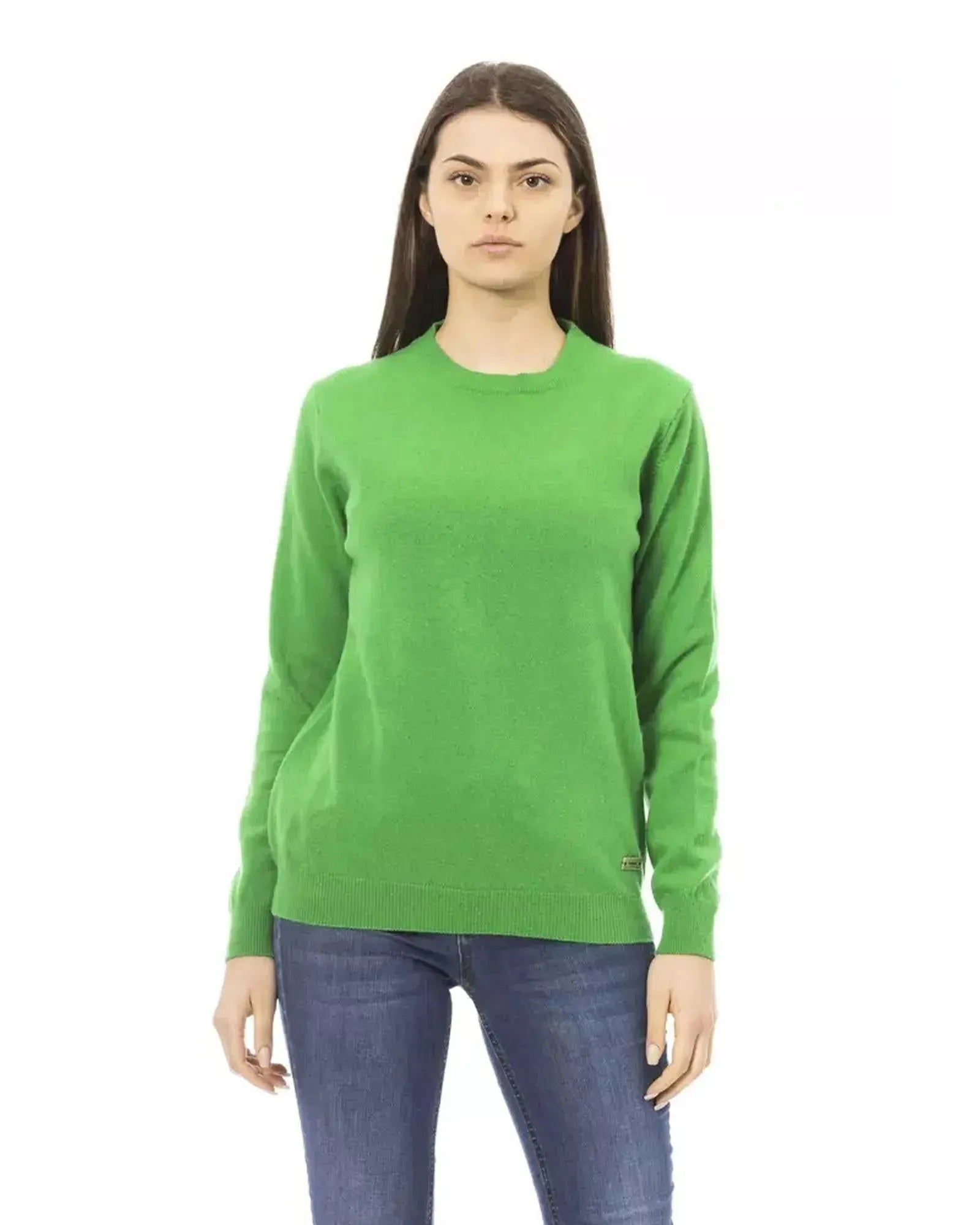 Baldinini Monogram Long Sleeve Crewneck Sweater M Women - Scarlett Rolling