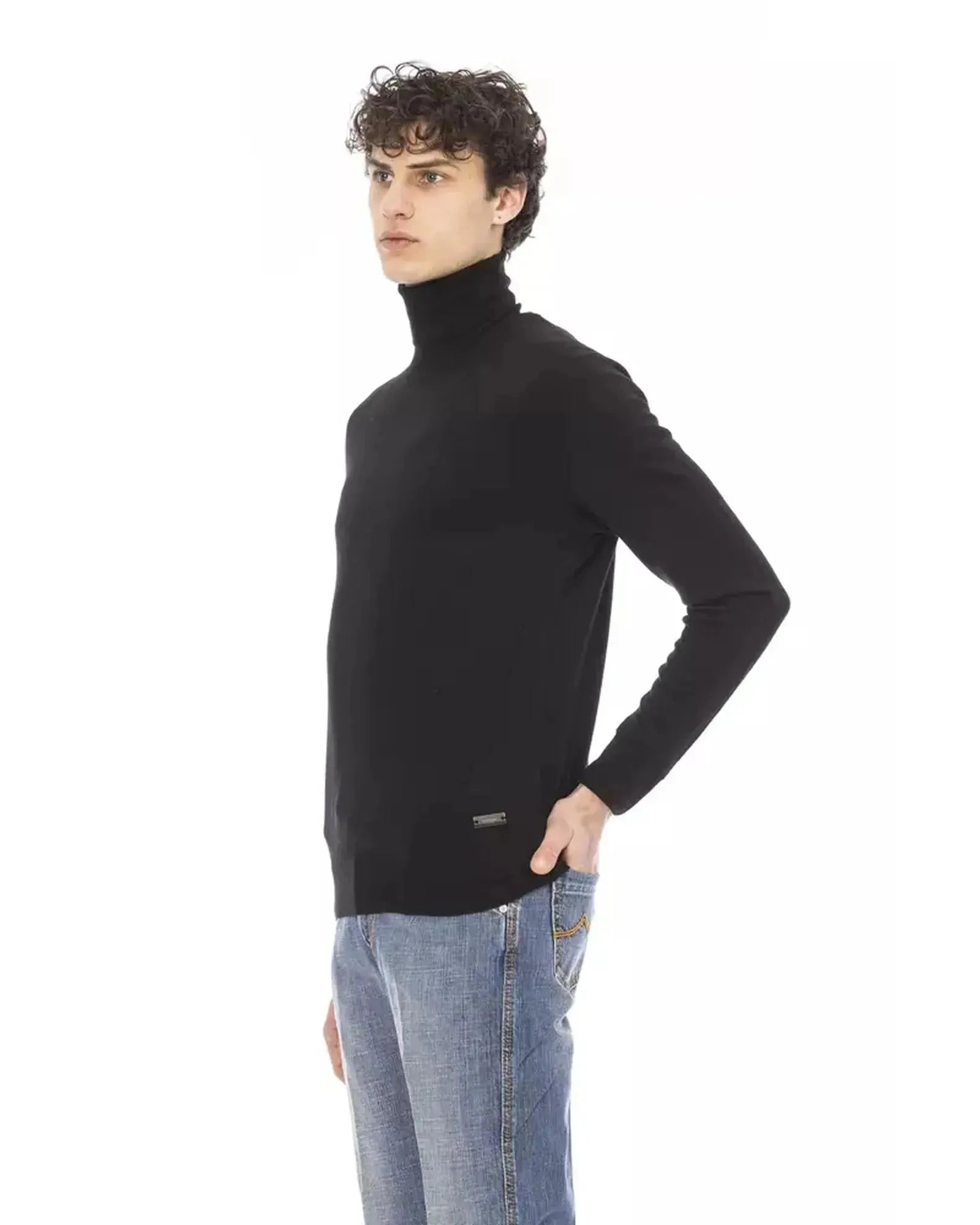 Baldinini Metal Monogram Turtleneck Sweater M Men - Scarlett Rolling