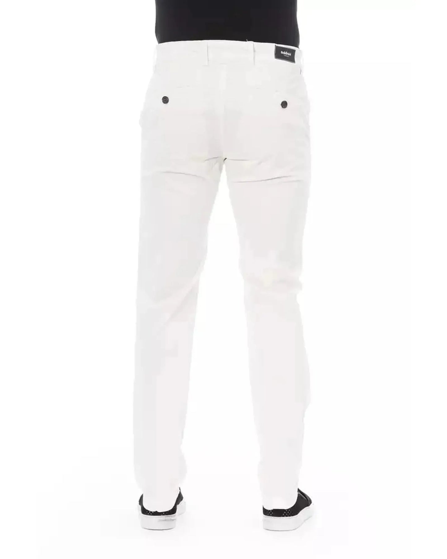 Baldinini Trend Men's White Cotton Jeans & Pant - W34 US - Scarlett Rolling