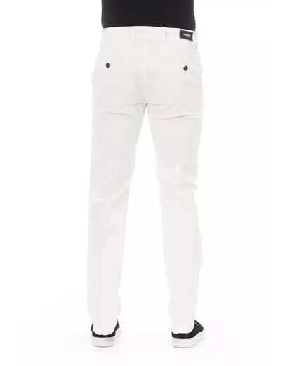 Baldinini Trend Men's White Cotton Jeans & Pant - W34 US - Scarlett Rolling