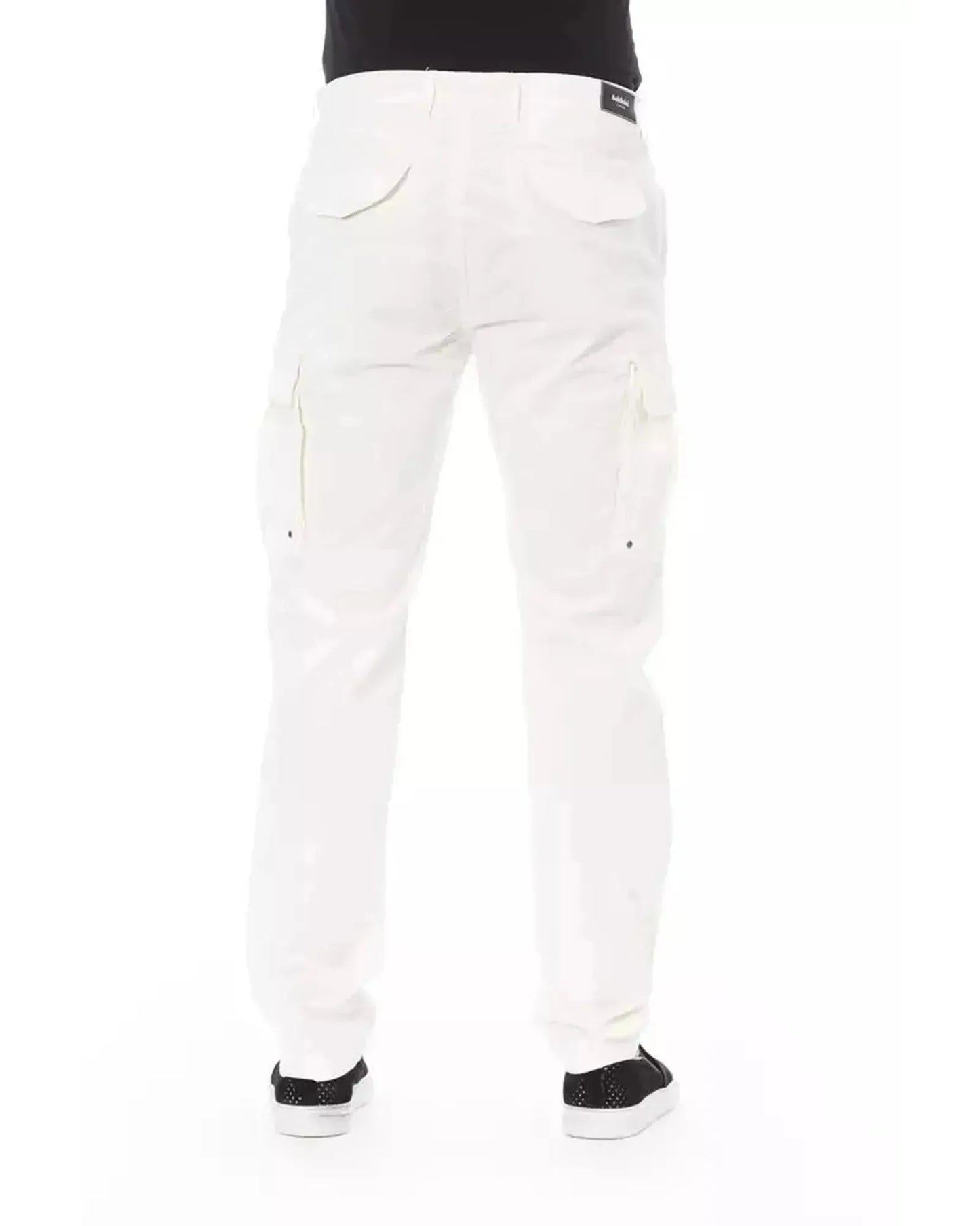 Baldinini Trend Men's White Cotton Jeans & Pant - W34 US - Scarlett Rolling