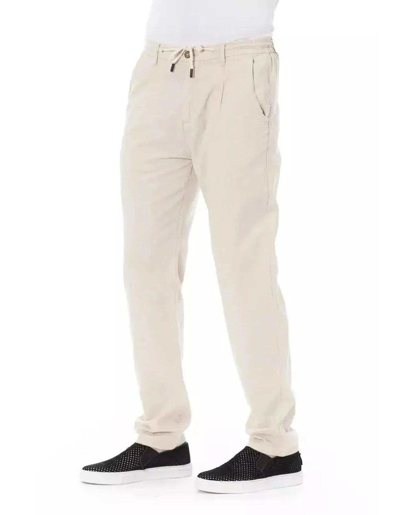 Baldinini Trend Men's Beige Cotton Jeans & Pant - W30 US - Scarlett Rolling