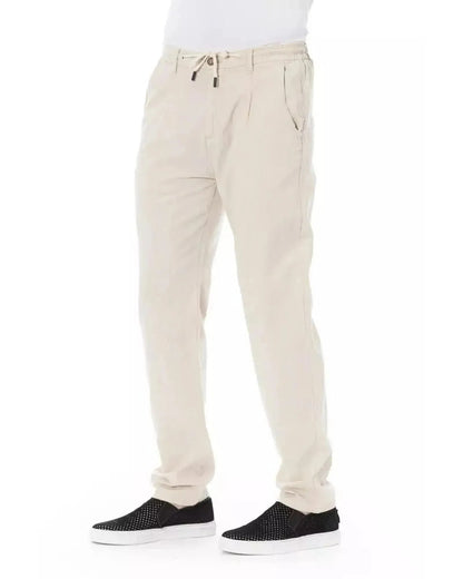 Baldinini Trend Men's Beige Cotton Jeans & Pant - W30 US - Scarlett Rolling