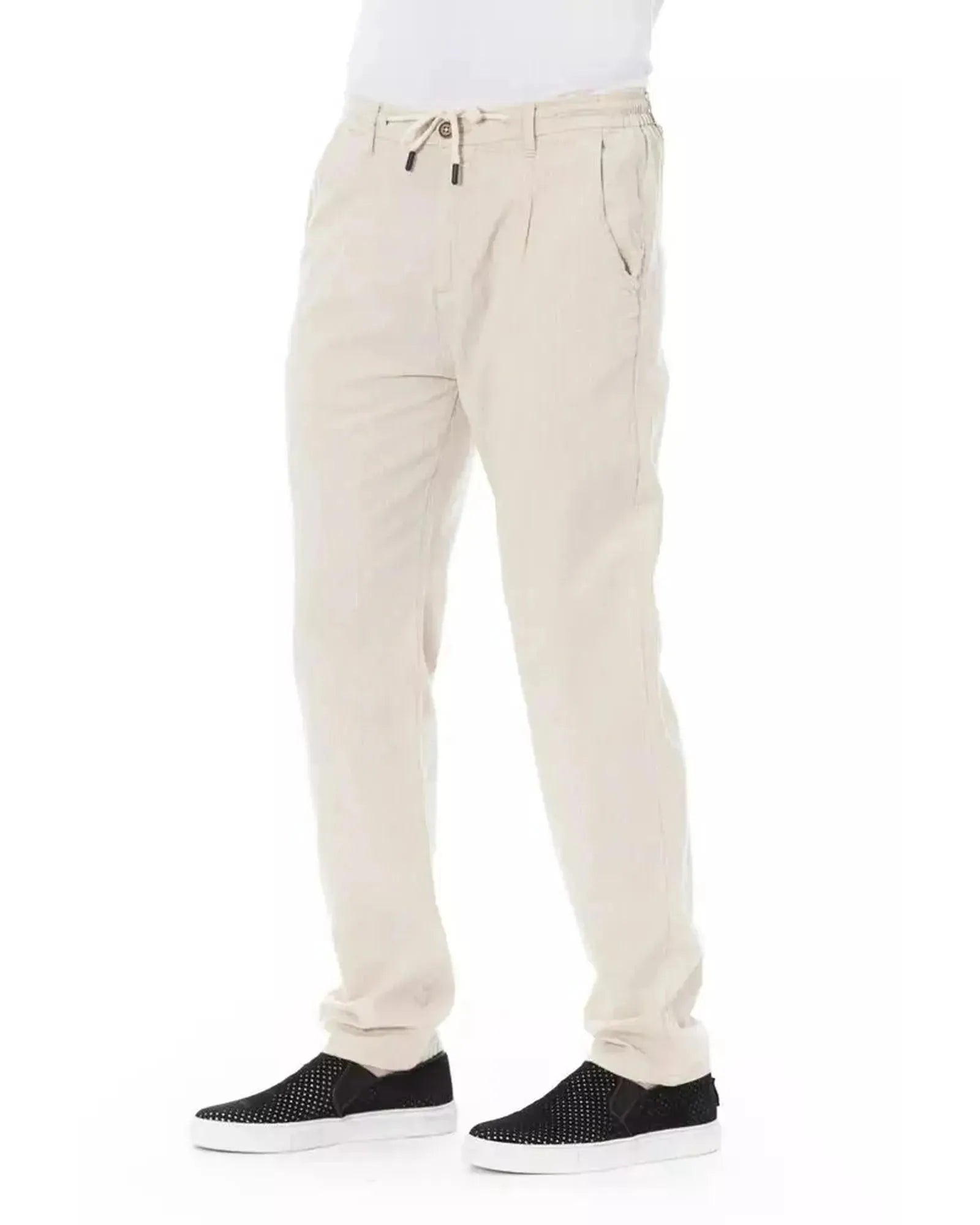 Baldinini Trend Men's Beige Cotton Jeans & Pant - W36 US - Scarlett Rolling