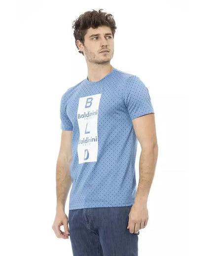 Baldinini Trend Men's Light Blue Cotton T-Shirt - L - Scarlett Rolling