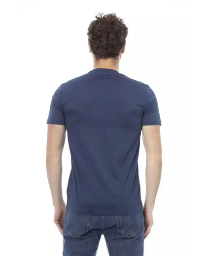 Baldinini Trend Men's Blue Cotton T-Shirt - M - Scarlett Rolling