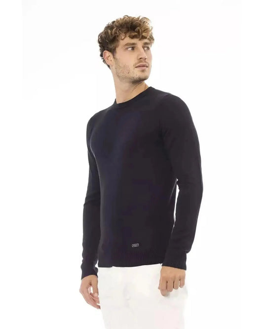 Baldinini Trend Men's Blue Modal Sweater - 48 IT - Scarlett Rolling