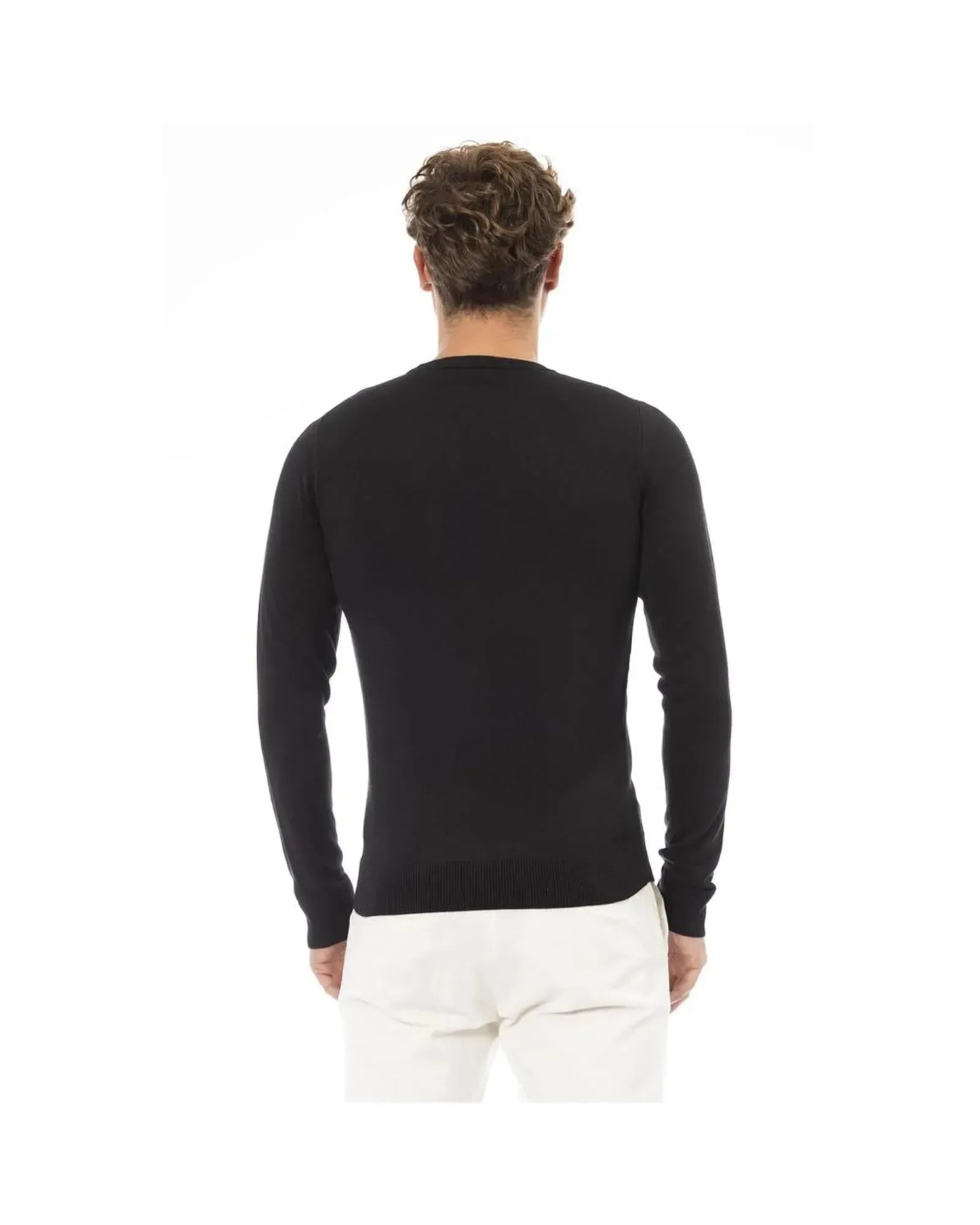 Baldinini Trend Men's Black Modal Sweater - 52 IT - Scarlett Rolling