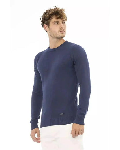 Baldinini Trend Men's Blue Modal Sweater - 50 IT - Scarlett Rolling