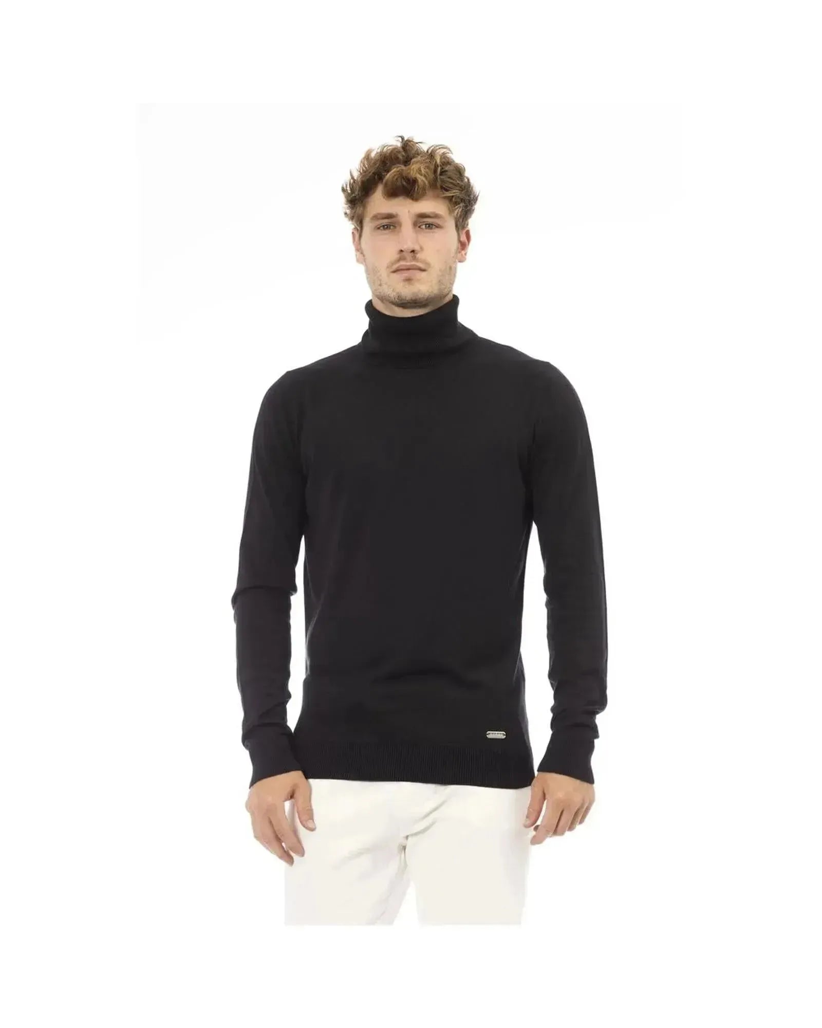 Baldinini Trend Men's Black Modal Sweater - 52 IT - Scarlett Rolling