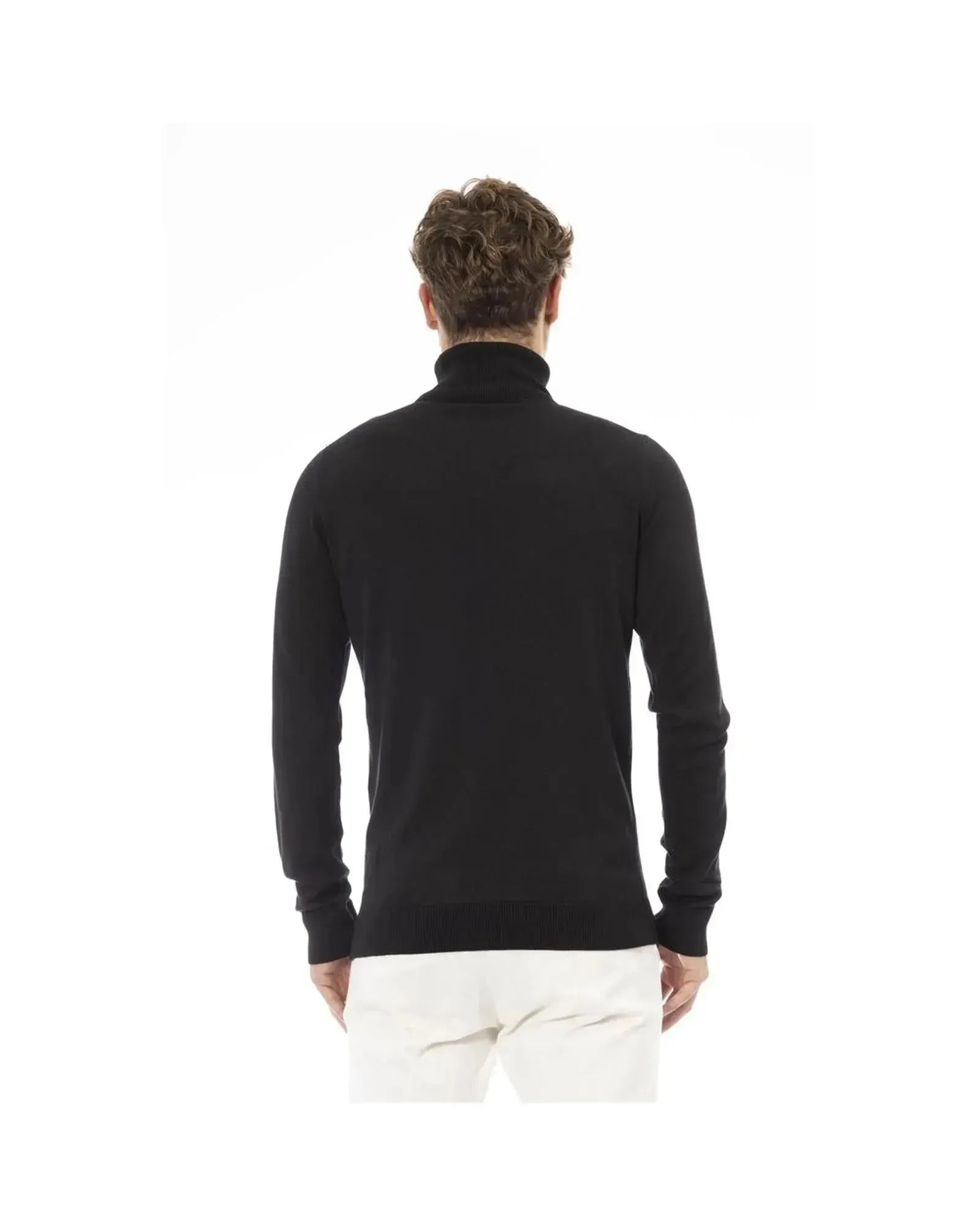 Baldinini Trend Men's Black Modal Sweater - 52 IT - Scarlett Rolling