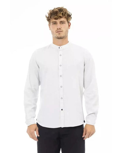 Baldinini Trend Men's White Rayon Shirt - L - Scarlett Rolling