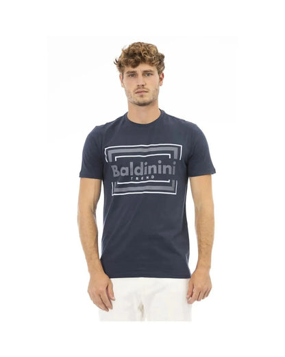 Baldinini Trend Men's Blue Cotton T-Shirt - L - Scarlett Rolling