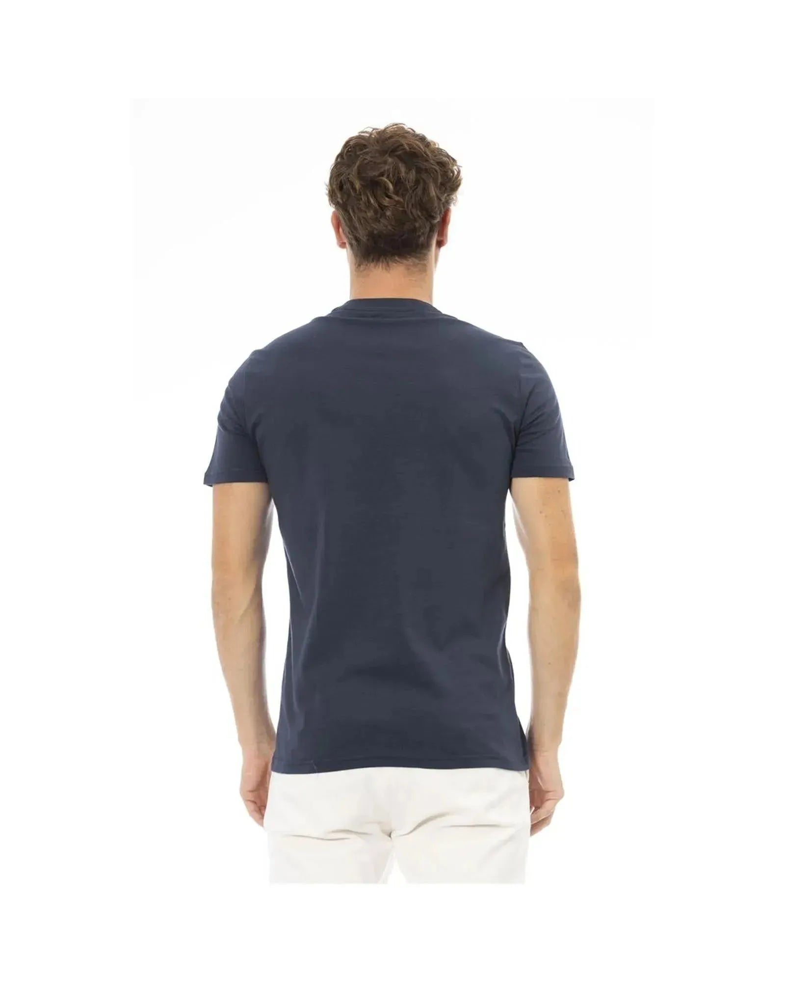 Baldinini Trend Men's Blue Cotton T-Shirt - L - Scarlett Rolling