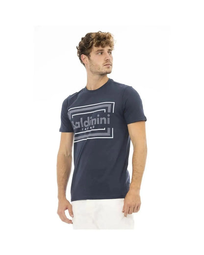 Baldinini Trend Men's Blue Cotton T-Shirt - M - Scarlett Rolling