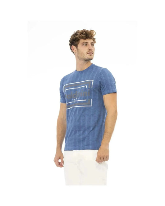 Baldinini Trend Men's Blue Cotton T-Shirt - L - Scarlett Rolling