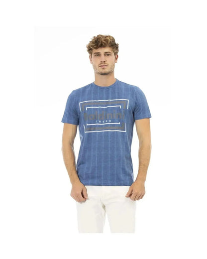 Baldinini Trend Men's Blue Cotton T-Shirt - M - Scarlett Rolling