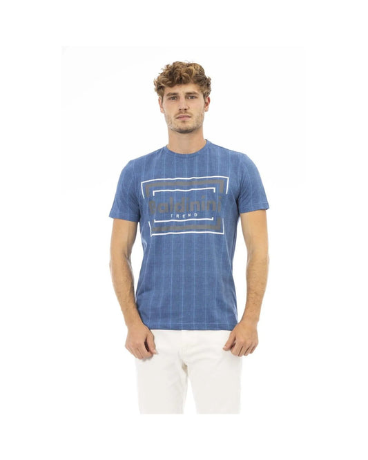 Baldinini Trend Men's Blue Cotton T-Shirt - S - Scarlett Rolling