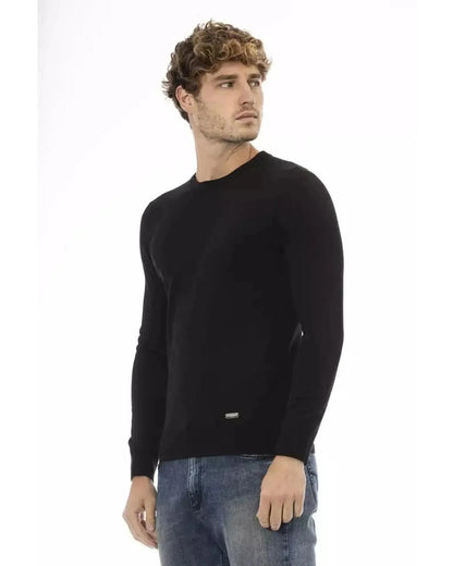 Baldinini Trend Men's Black Wool Sweater - 48 IT - Scarlett Rolling