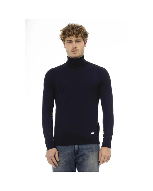 Baldinini Trend Men's Blue Wool Sweater - 50 IT - Scarlett Rolling