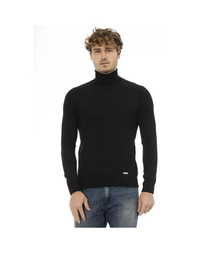 Baldinini Trend Men's Black Wool Sweater - 48 IT - Scarlett Rolling