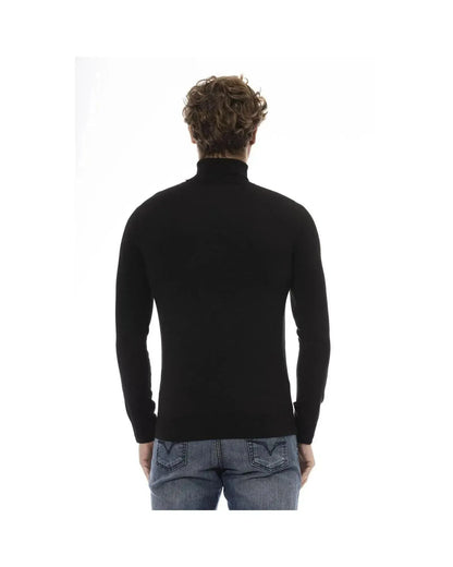 Baldinini Trend Men's Black Wool Sweater - 48 IT - Scarlett Rolling