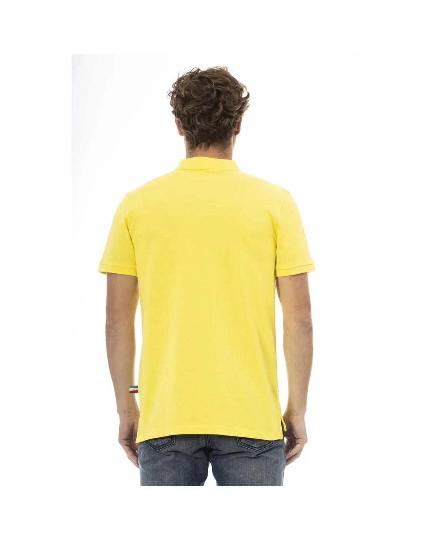 Baldinini Trend Men's Yellow Cotton Polo Shirt - 3XL - Scarlett Rolling